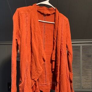 Orange cardigan